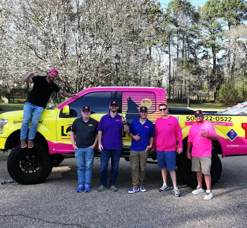 Lone Wolf Roofing team