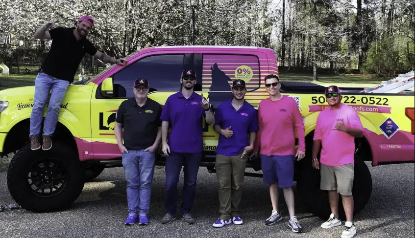 Lone Wolf Roofing team picture